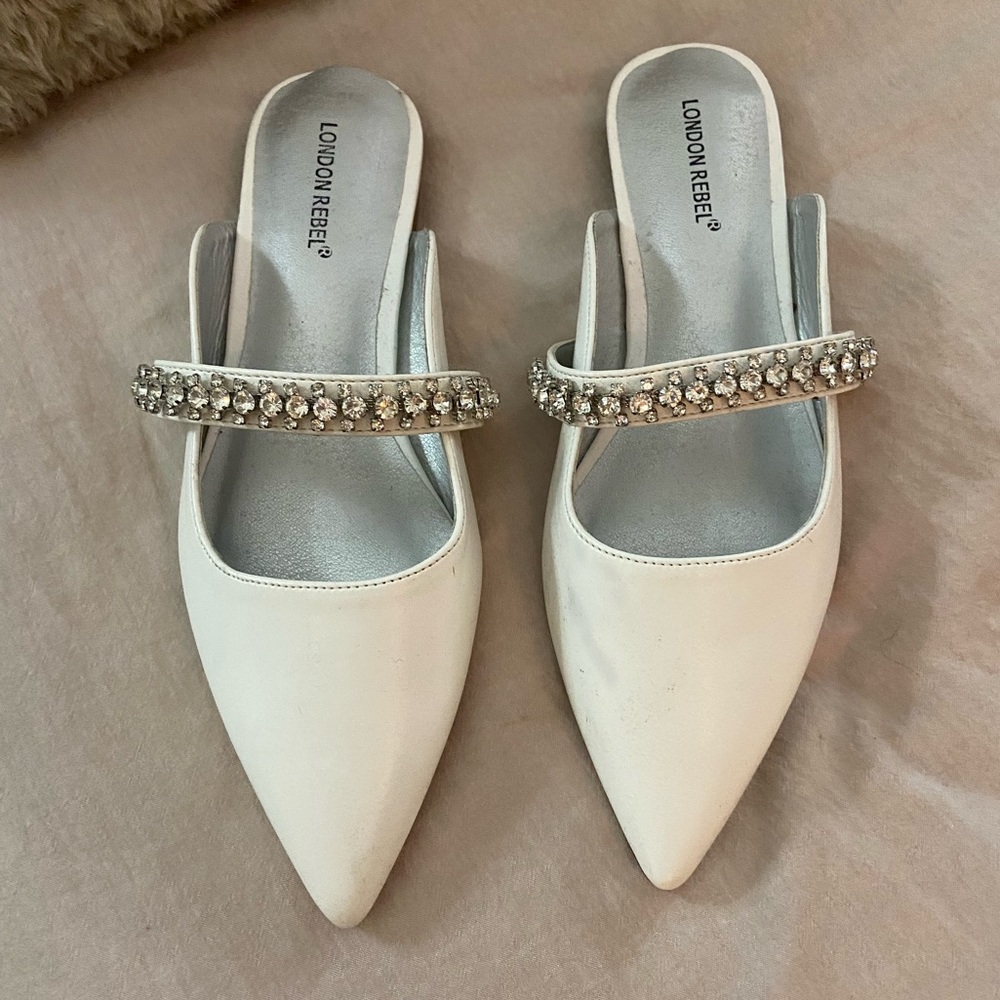 London Rebel Crystal Flats